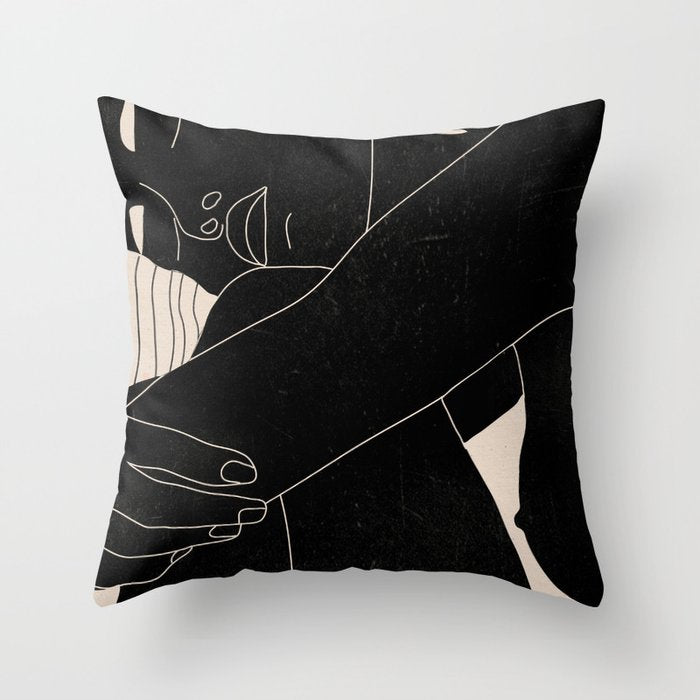 Abstract Art Nude Woman 5 Throw Pillow Gallery Image 6