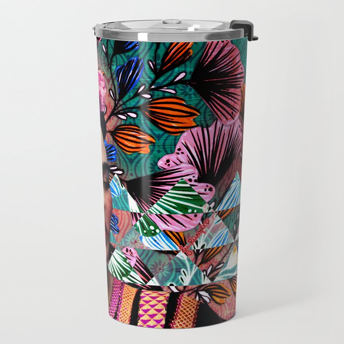 Flowery Frida Travel Mug Gallery Image 2