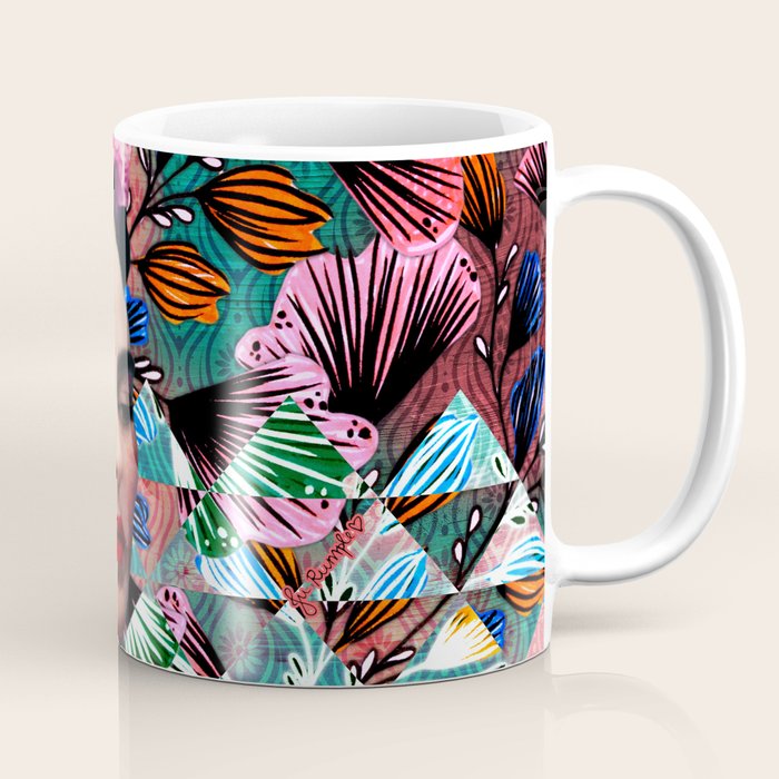 Flowery Frida Coffee Mug Gallery Image 1