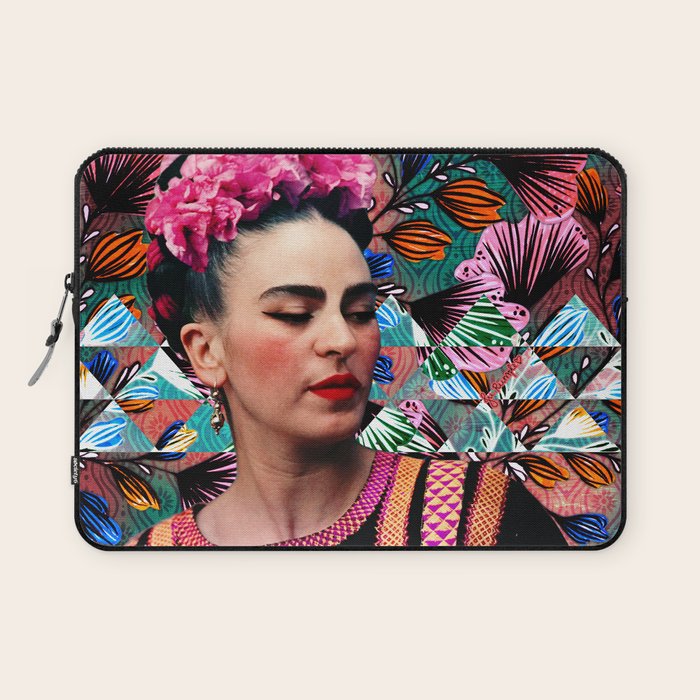 Flowery Frida Laptop Sleeve Gallery Image 1