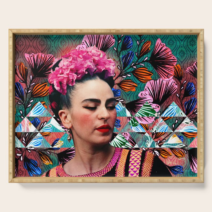 Flowery Frida Serving Tray Gallery Image 1