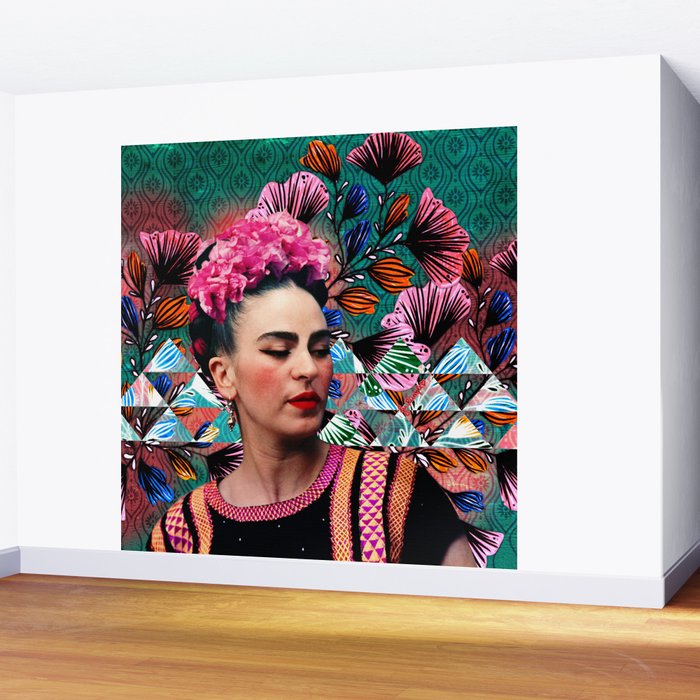 Flowery Frida Wall Mural Gallery Image 2