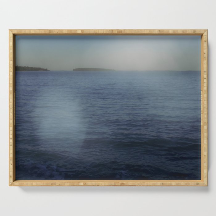 seascape abstract photograph number 4 Serving Tray Gallery Image 1