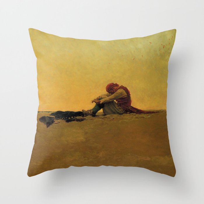 âMaroonedâ Pirate Art by Howard Pyle Throw Pillow Gallery Image 6