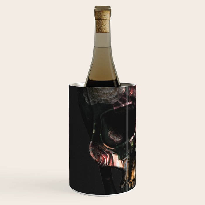FLORAL SKULL Wine Chiller Gallery Image 2