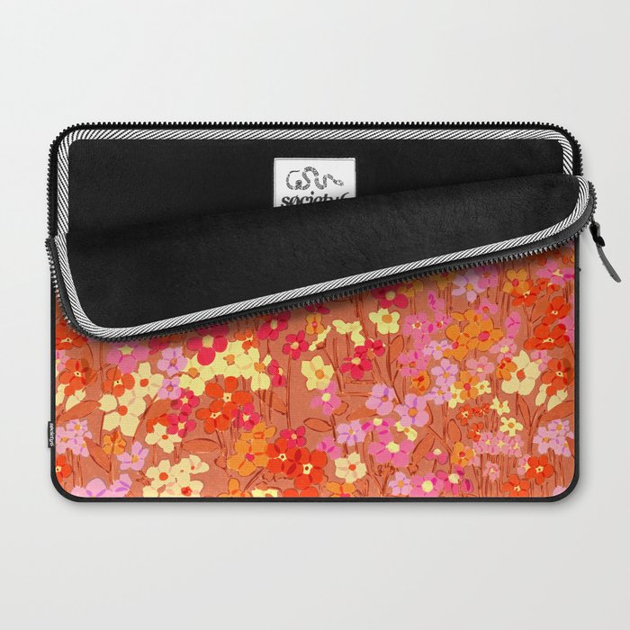 Summer Garden (Red) Laptop Sleeve Gallery Image 2