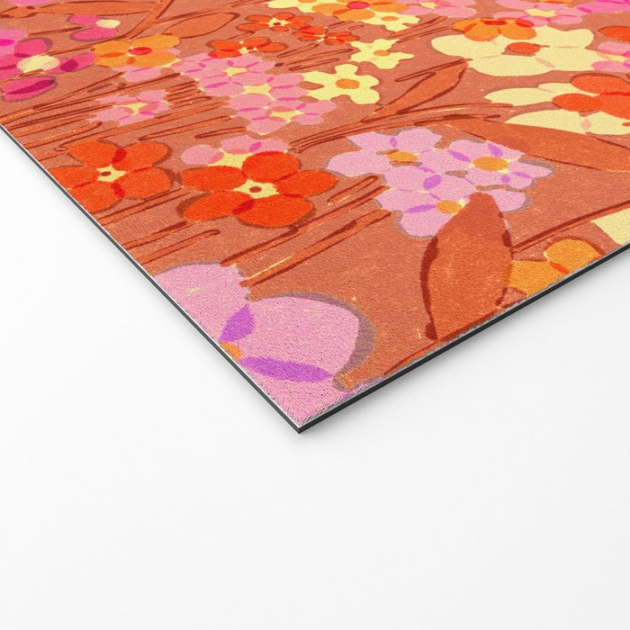 Summer Garden (Red) Welcome Mat Gallery Image 2