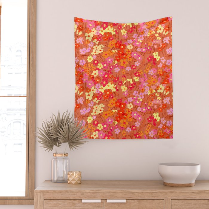 Summer Garden (Red) Wall Tapestry Gallery Image 2