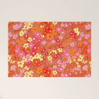 Summer Garden (Red) Welcome Mat Gallery Image 1