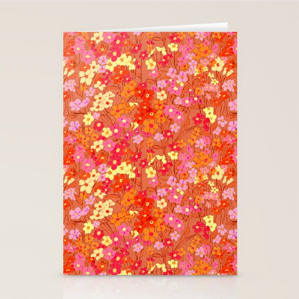 Summer Garden (Red) Stationery Card Gallery Image 2