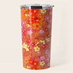 Summer Garden (Red) Travel Mug Gallery Image 1