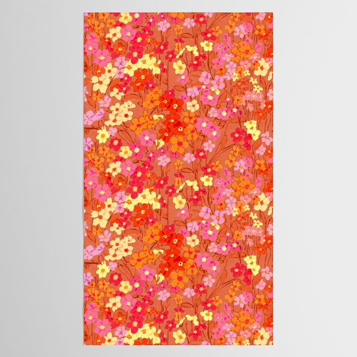 Summer Garden (Red) Tablecloth Gallery Image 2