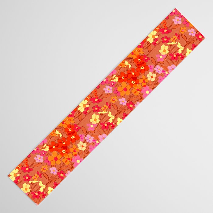 Summer Garden (Red) Table Runner Gallery Image 3