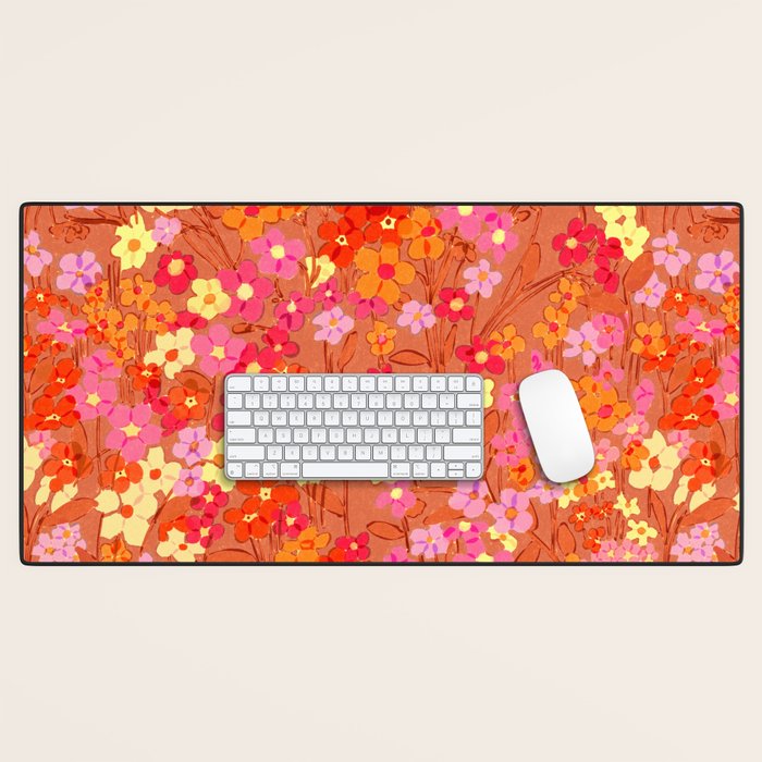 Summer Garden (Red) Desk Mat Gallery Image 1