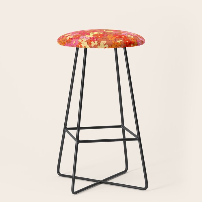 Summer Garden (Red) Stool Gallery Image 1