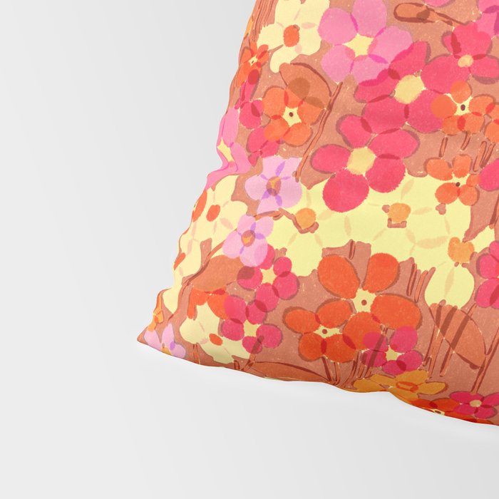 Summer Garden (Red) Pillow Sham Gallery Image 4