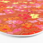 Summer Garden (Red) Bath Mat Gallery Image 3