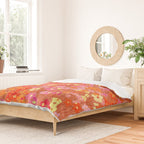 Summer Garden (Red) Duvet Cover Gallery Image 2