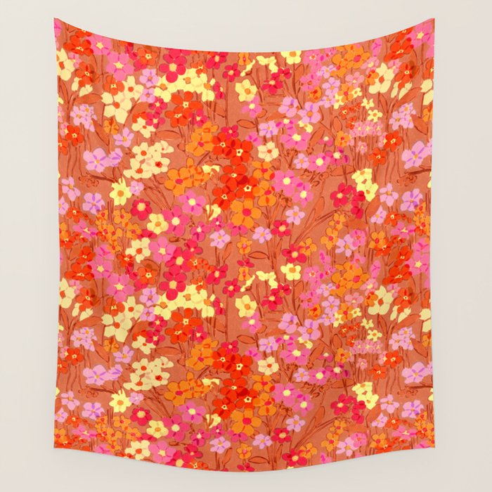 Summer Garden (Red) Wall Tapestry Gallery Image 4