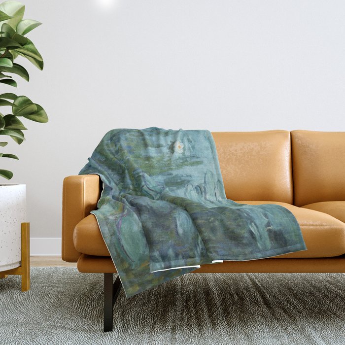 Nympheas, Claude Monet Throw Blanket Gallery Image 1