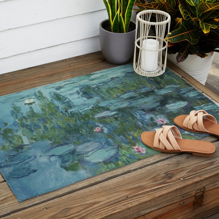 Nympheas, Claude Monet Outdoor Rug Gallery Image 2
