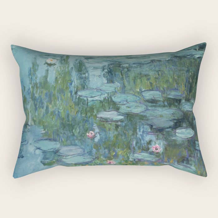 Nympheas, Claude Monet Rectangular Pillow Gallery Image 1