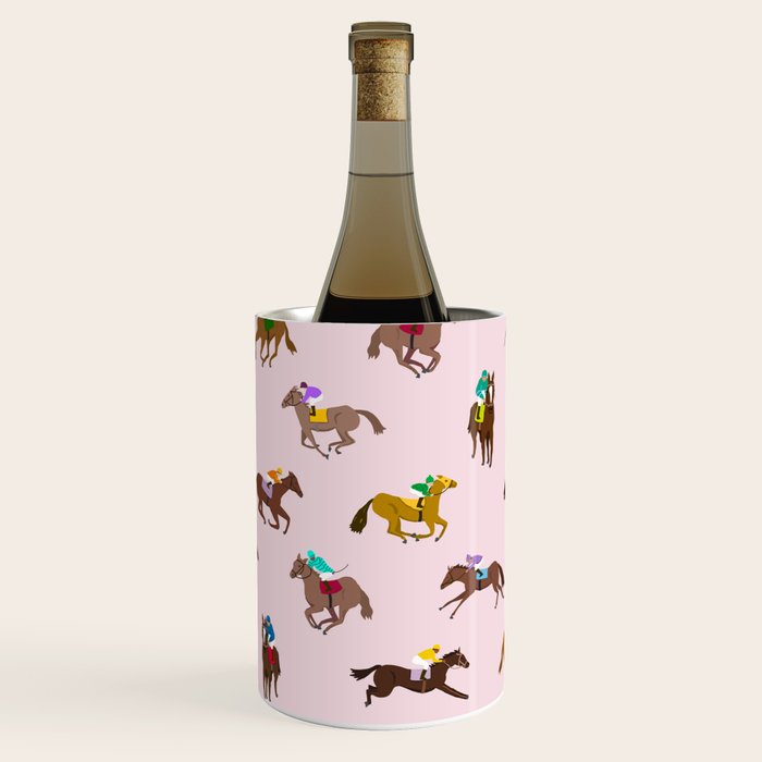 Off to the Horse Races (Pink) Wine Chiller Gallery Image 2