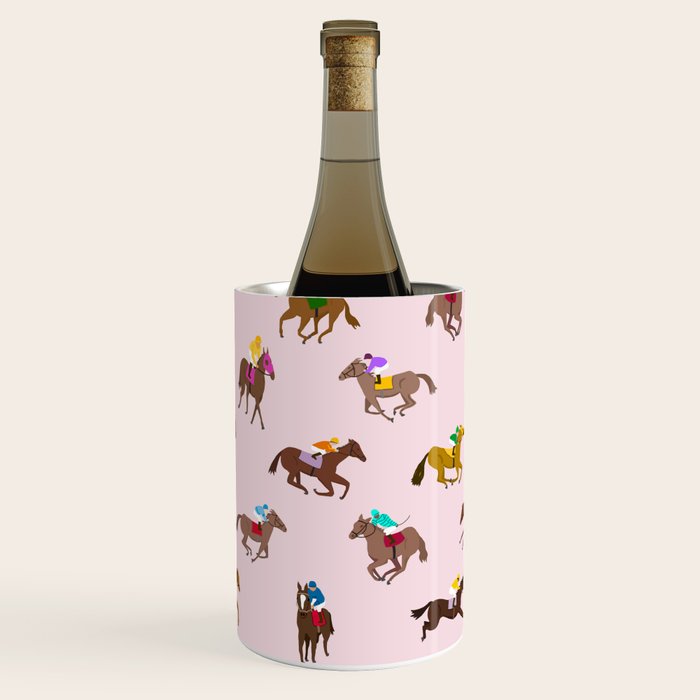 Off to the Horse Races (Pink) Wine Chiller Gallery Image 3