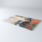 Soaking up the Sun | Bohemian woman Palace Architecture | Buildings Travel Fashion Urban Jungle Rug Gallery Image 3