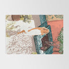 Soaking up the Sun | Bohemian woman Palace Architecture | Buildings Travel Fashion Urban Jungle Rug Gallery Image 2