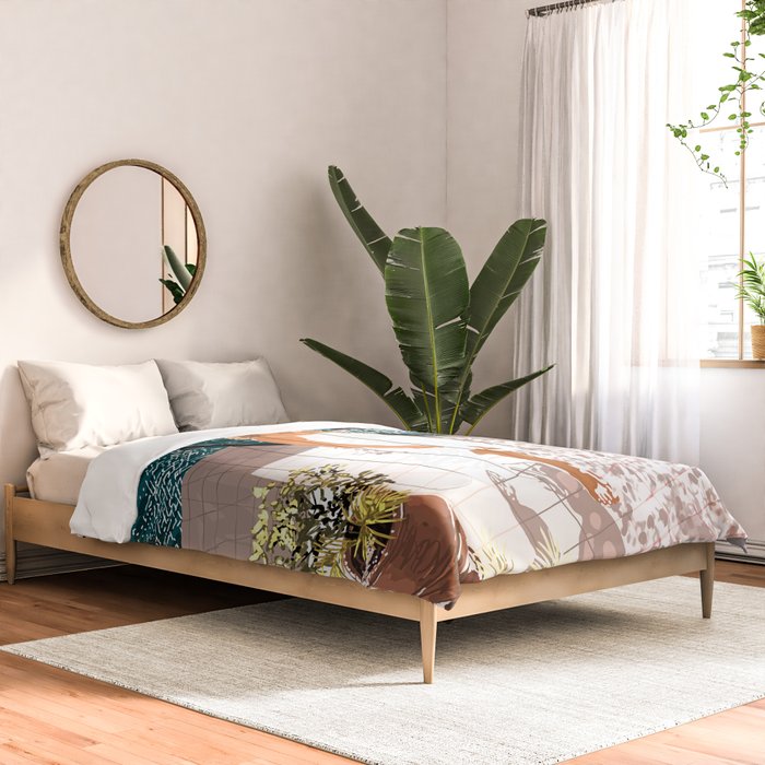 Soaking up the Sun | Bohemian woman Palace Architecture | Buildings Travel Fashion Urban Jungle Comforter Gallery Image 2
