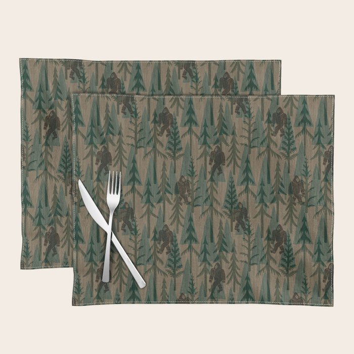 Subtle Sasquatch - Camouflage  Placemat Gallery Image 1