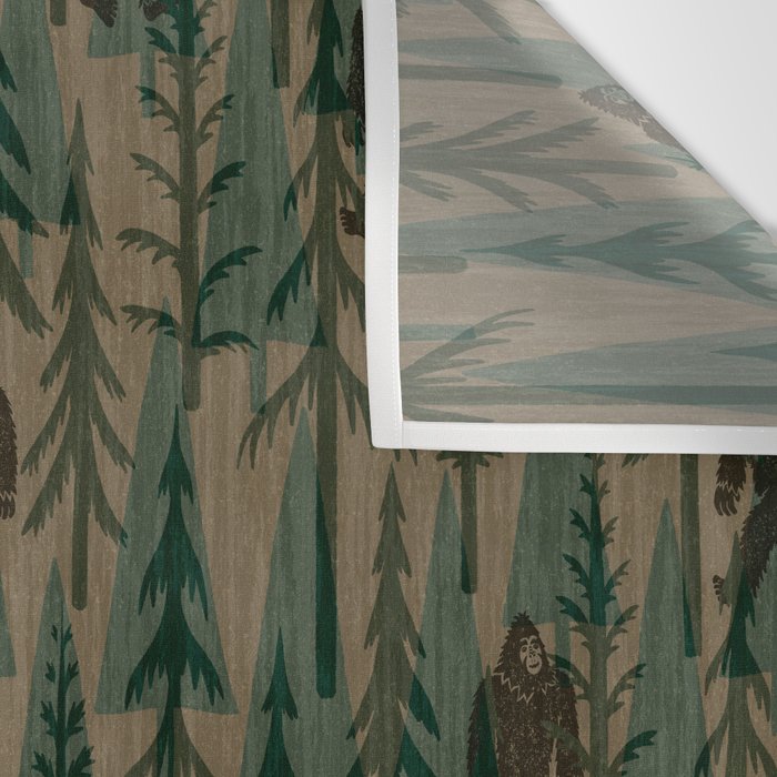 Subtle Sasquatch - Camouflage  Wall Tapestry Gallery Image 3