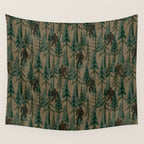 Subtle Sasquatch - Camouflage  Wall Tapestry Gallery Image 4