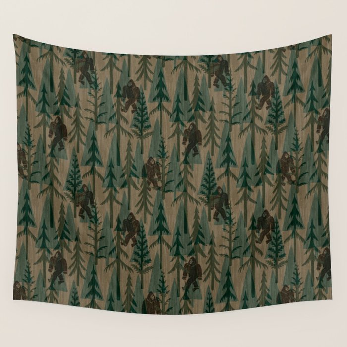 Subtle Sasquatch - Camouflage  Wall Tapestry Gallery Image 4