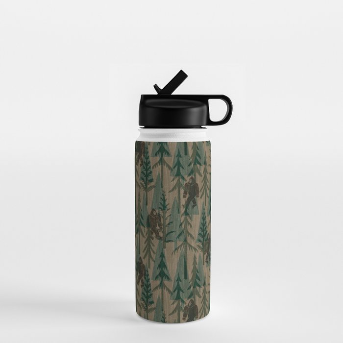 Subtle Sasquatch - Camouflage  Water Bottle Gallery Image 1
