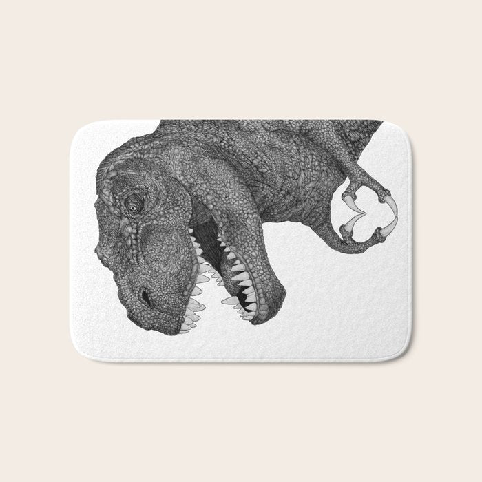 Dino Love Bath Mat Gallery Image 1