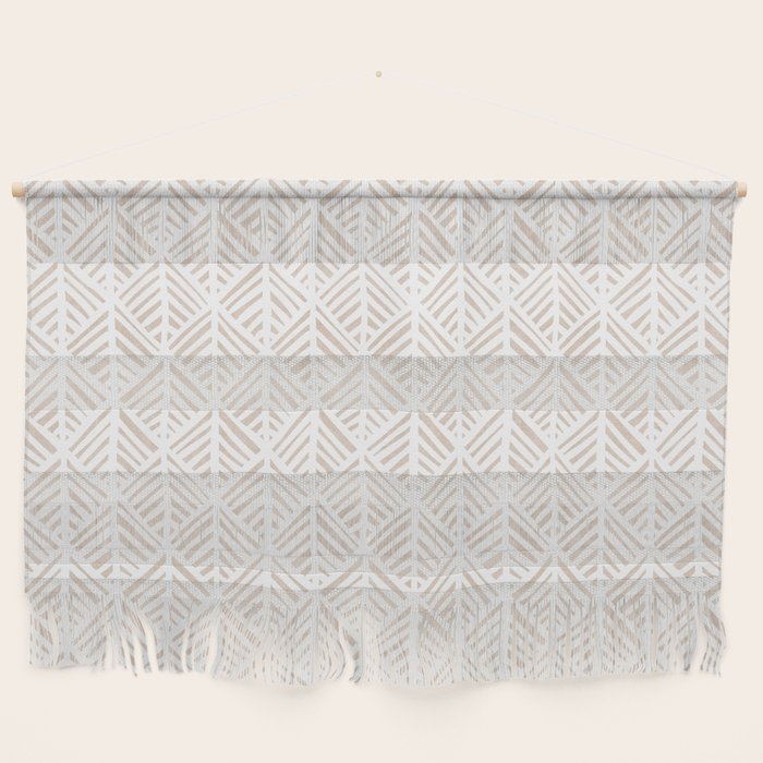 Abstract Leaf Pattern in Tan Wall Hanging Gallery Image 1