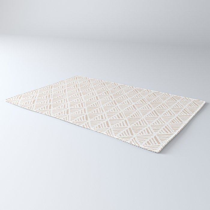 Abstract Leaf Pattern in Tan Rug Gallery Image 3