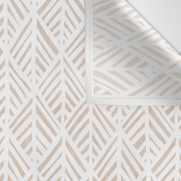 Abstract Leaf Pattern in Tan Wall Tapestry Gallery Image 3