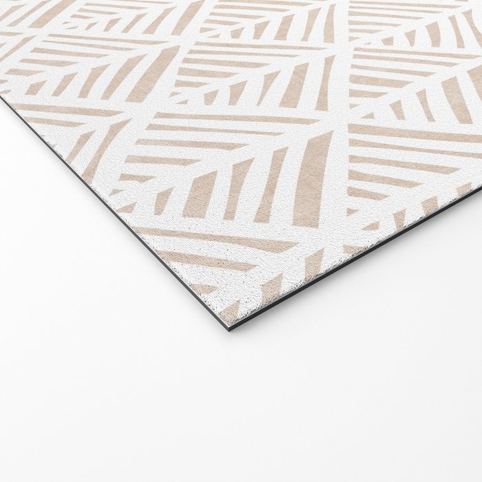 Abstract Leaf Pattern in Tan Welcome Mat Gallery Image 2