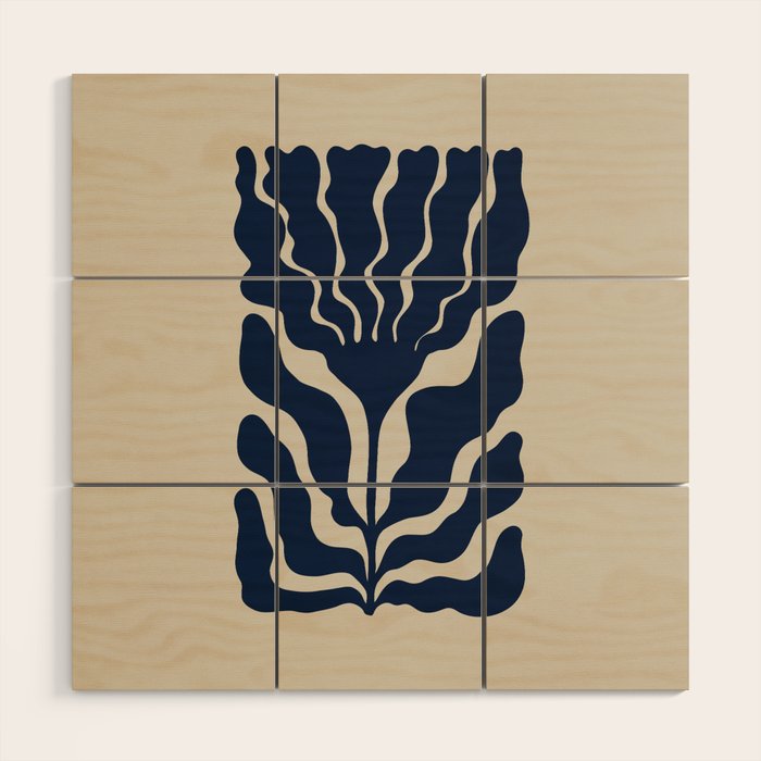 Day Bloom - Blue Wood Wall Art Gallery Image 1