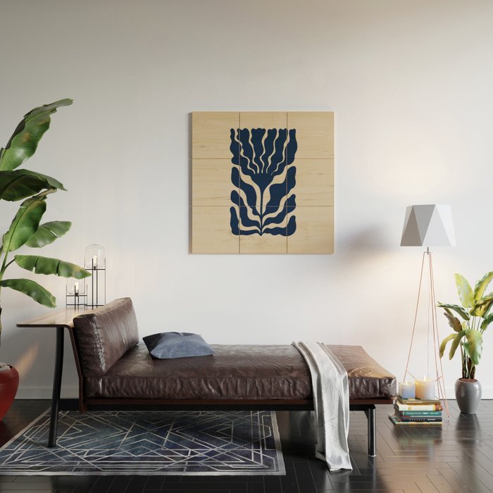 Day Bloom - Blue Wood Wall Art Gallery Image 2