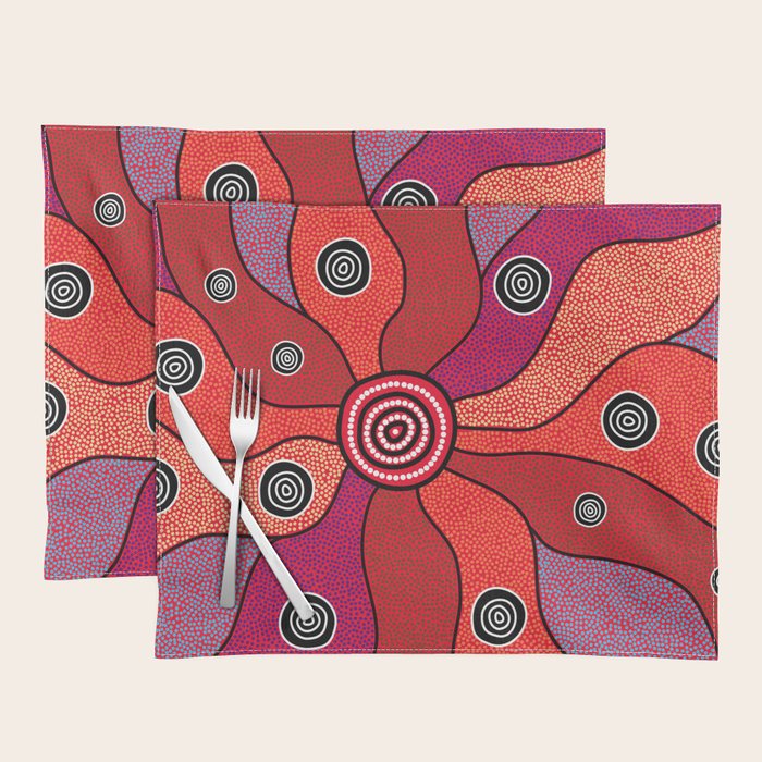 Authentic Aboriginal Art - Central Lands Placemat Gallery Image 1