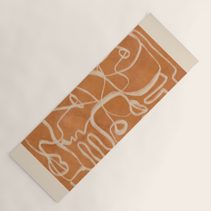 Abstract line art 205 Yoga Mat Gallery Image 1
