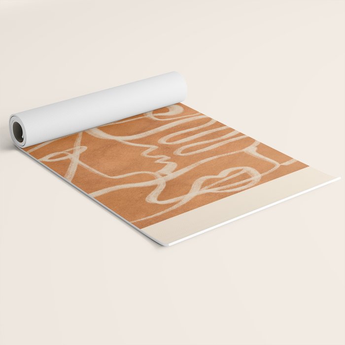 Abstract line art 205 Yoga Mat Gallery Image 2