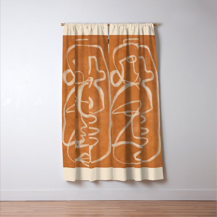 Abstract line art 205 Window Curtain Gallery Image 3