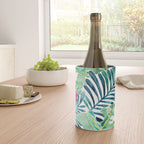 Lush Tropical Fronds & Hibiscus Wine Chiller Gallery Image 4