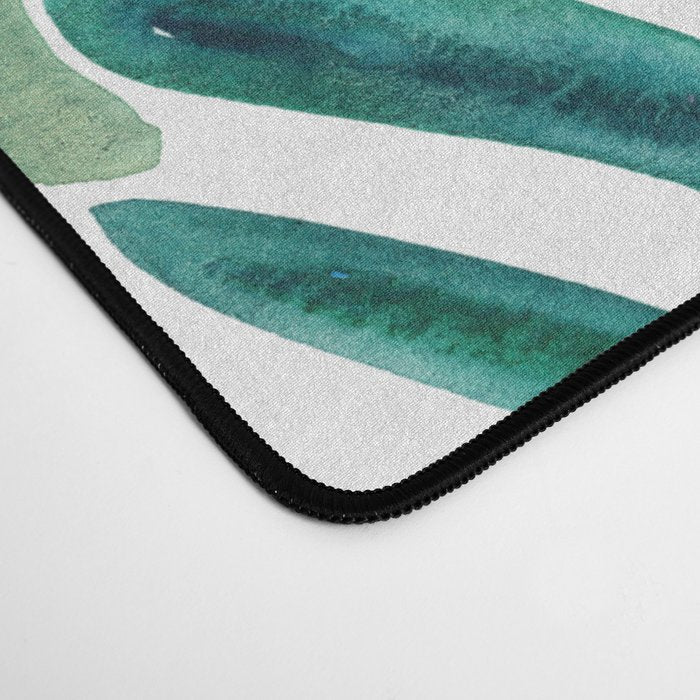 Lush Tropical Fronds & Hibiscus Desk Mat Gallery Image 4
