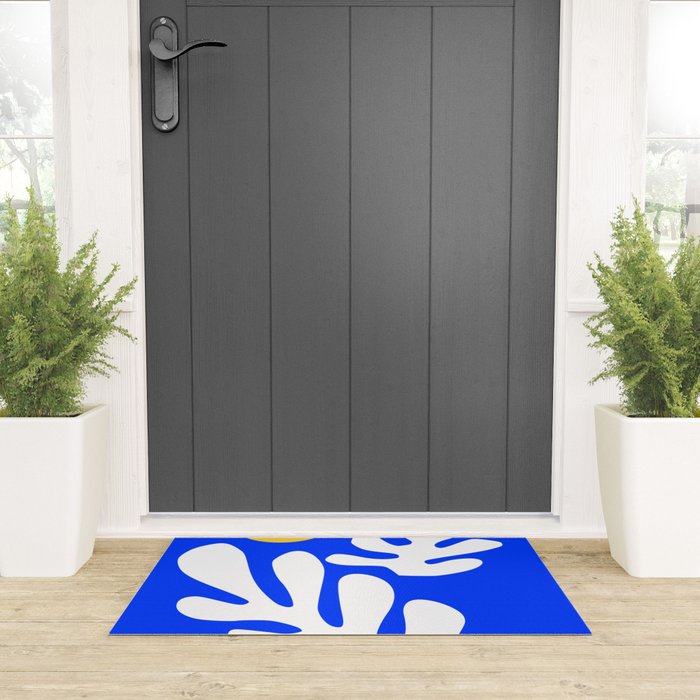 Henri Matisse - Leaves - Deep Blue Welcome Mat Gallery Image 3